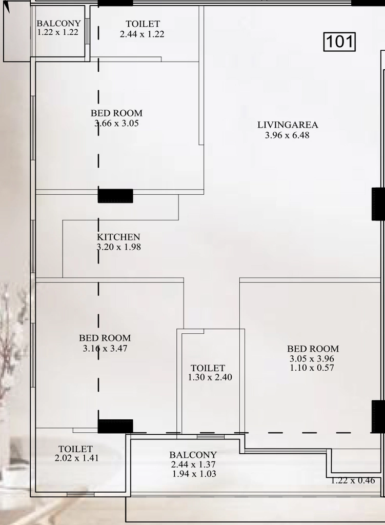 3 BHK Flat in Deep Heights in Ajmer Road, Jaipur - Image 923591