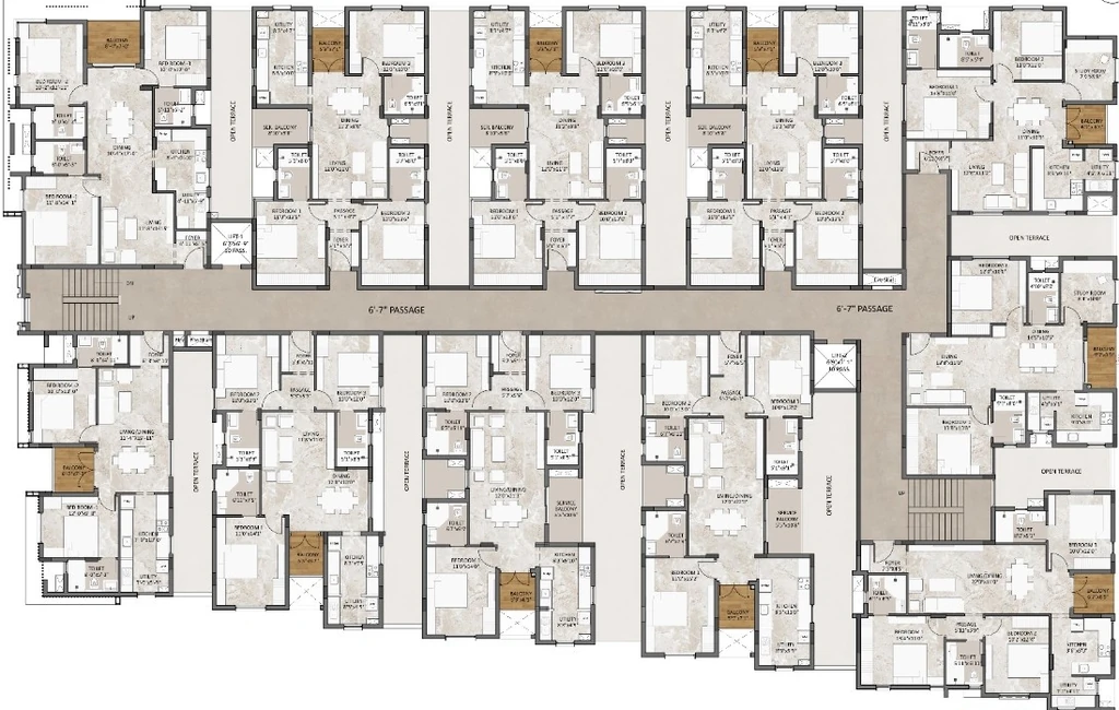 Floor Plan of S&S Centris in Perungudi, Chennai - Image 415807