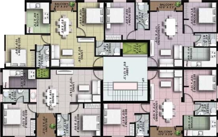 Floor Plan of Southerns Gokulam in Avadi, Chennai - Image 415823