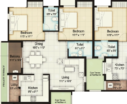 3 BHK Flat in S&S Uni5 in Padi, Chennai - Image 923613