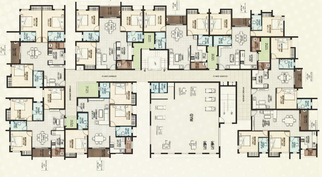 Floor Plan of S&S Uni5 in Padi, Chennai - Image 415832
