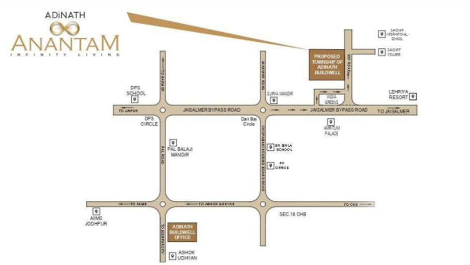 Location of Adinath Anantam - Image 415862