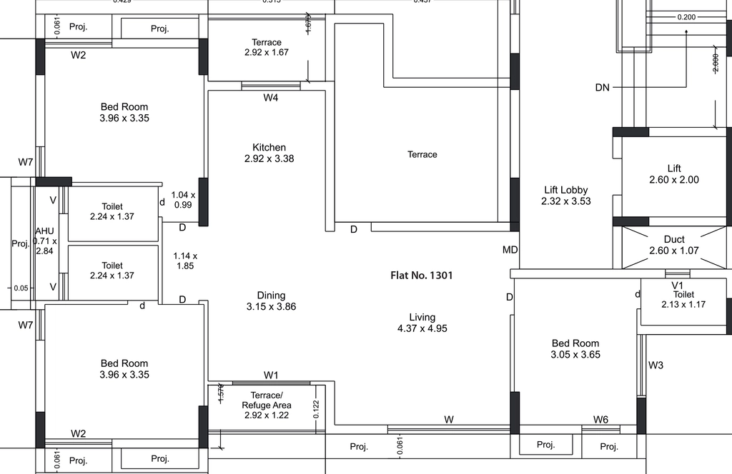 3 BHK Flat in RK Prestige in Bajrang Wadi, Rajkot - Image 923640