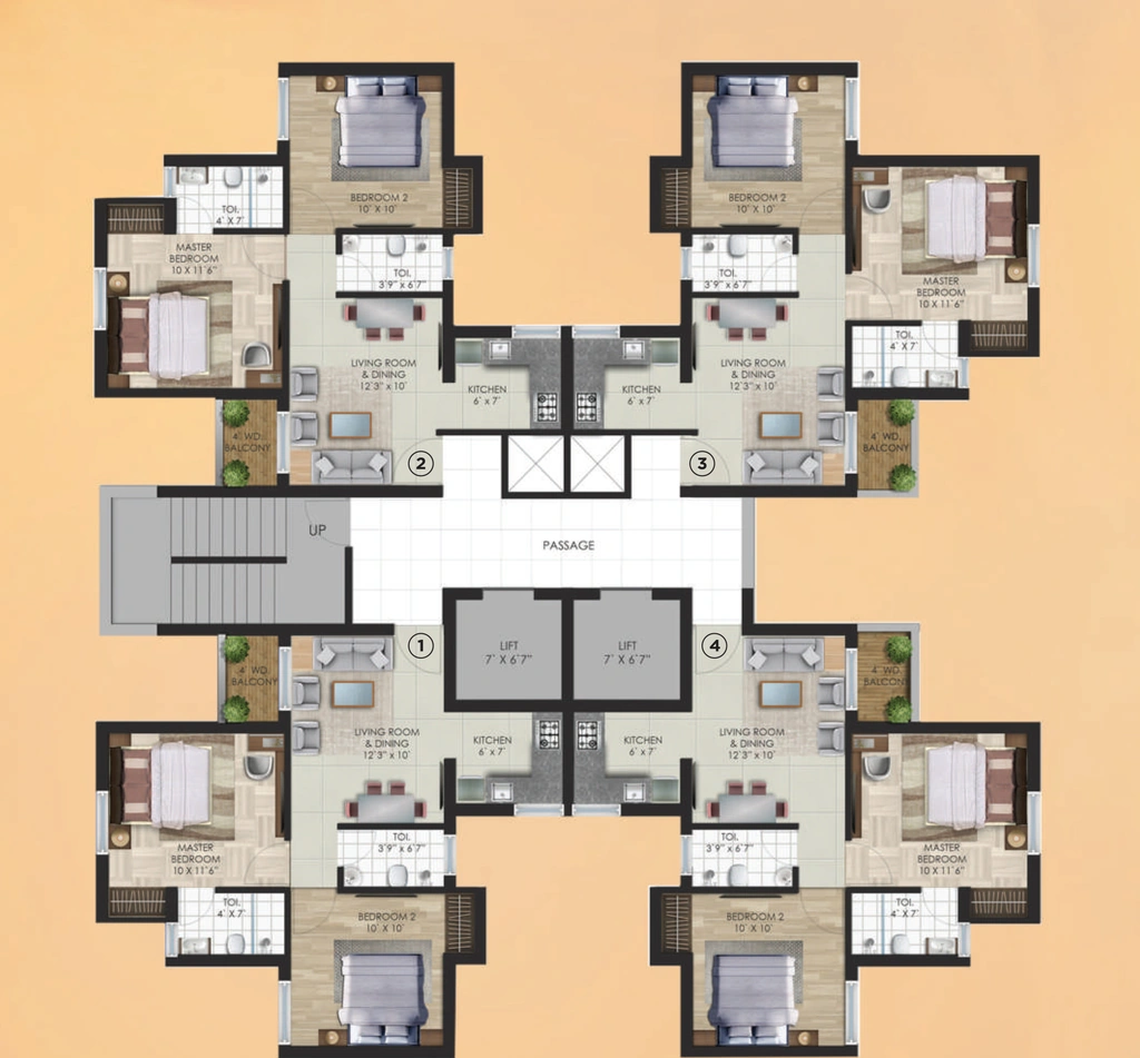 Floor Plan of Love Home Marwar in Khema Ka Kuwa, Jodhpur - Image 415957