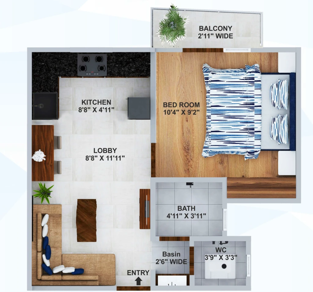 1 BHK Flat in Shri Sai Enclave in Mandore, Jodhpur - Image 923646