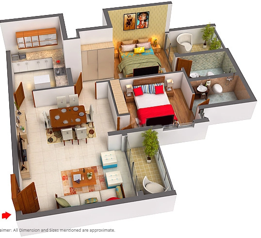 2 BHK Flat in Indroyal The Uptown in PMG, Thiruvananthapuram - Image 923659