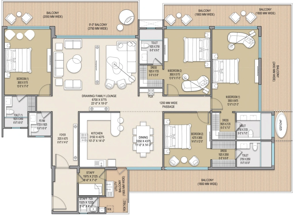 4 BHK Flat in Excentia Tatva in Rajpur Road, Dehradun - Image 923658