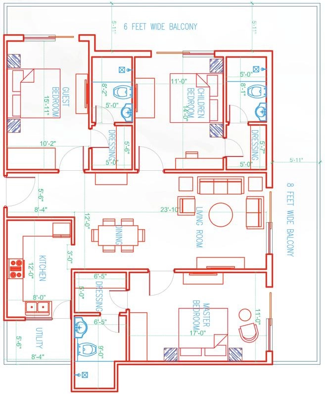3 BHK Flat in Shree Anad Vivanta in Haridwar Road, Dehradun - Image 923667