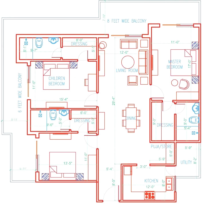 3 BHK Flat in Shree Anad Vivanta in Haridwar Road, Dehradun - Image 923669