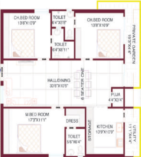 3 BHK Flat in PVR Koteswara Classic in Poranki, Vijayawada - Image 923692