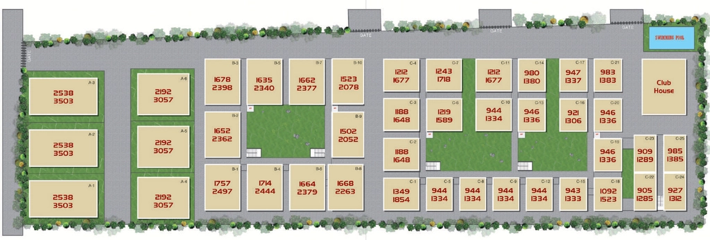 Master Plan of PVR Koteswara Classic in Poranki, Vijayawada - Image 416055