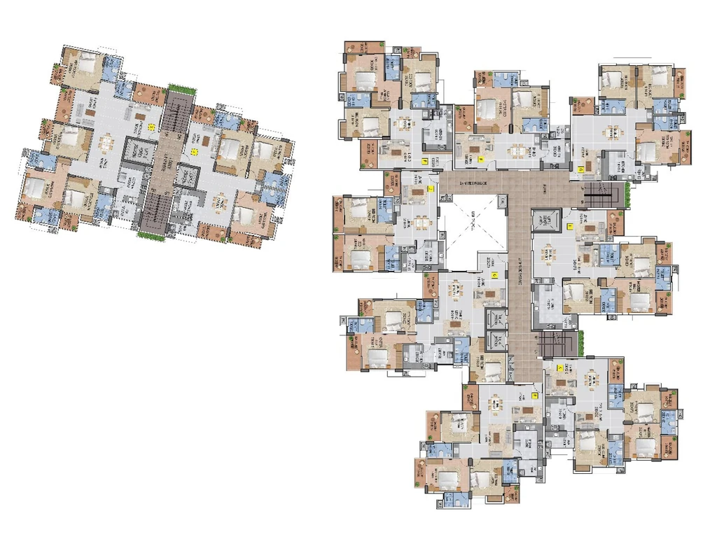 Floor Plan of Veegaland Green Capitol in Kulathoor, Thiruvananthapuram - Image 416088