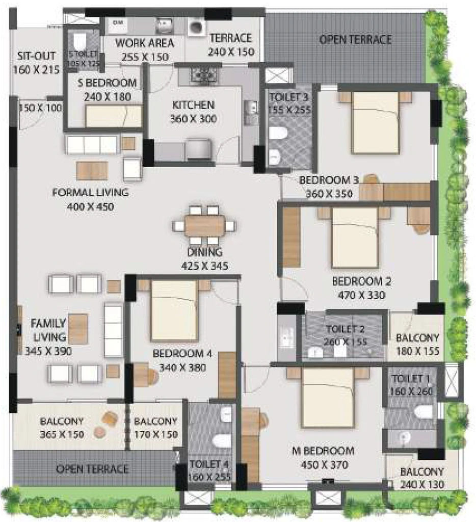 4 BHK Flat in Veegaland Lluvia Garden in Oruvathilkotta, Thiruvananthapuram - Image 923720