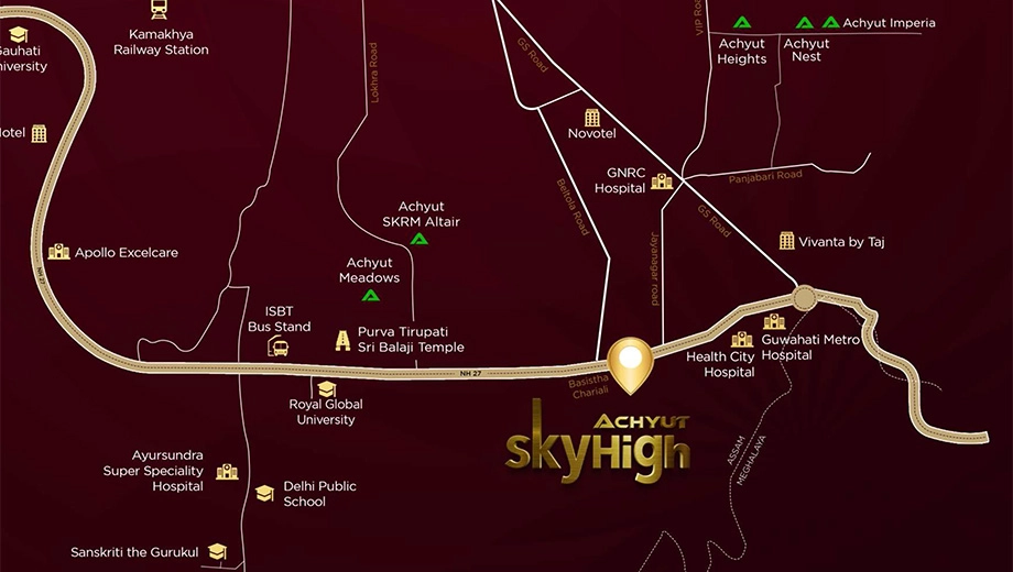 Location of Achyut Skyhigh - Image 416326