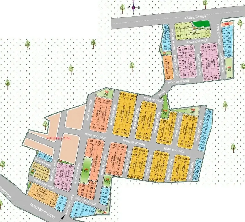 Master Plan of Sanjeevni Green Vihar in Ajmer Road, Jaipur - Image 416191