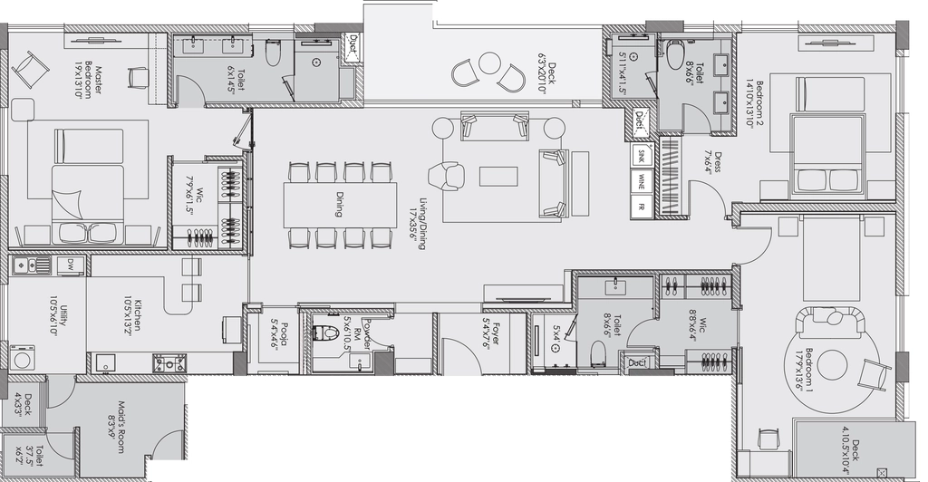 3 BHK Flat in Appaswamy Club 1 in RA Puram, Chennai - Image 923762