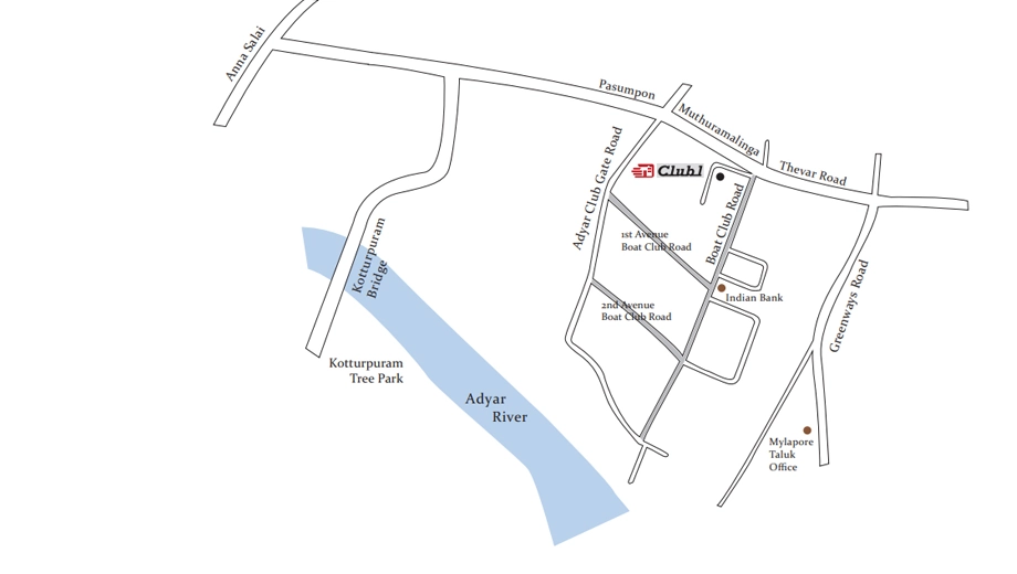 Location of Appaswamy Club 1 in RA Puram, Chennai - Image 416200