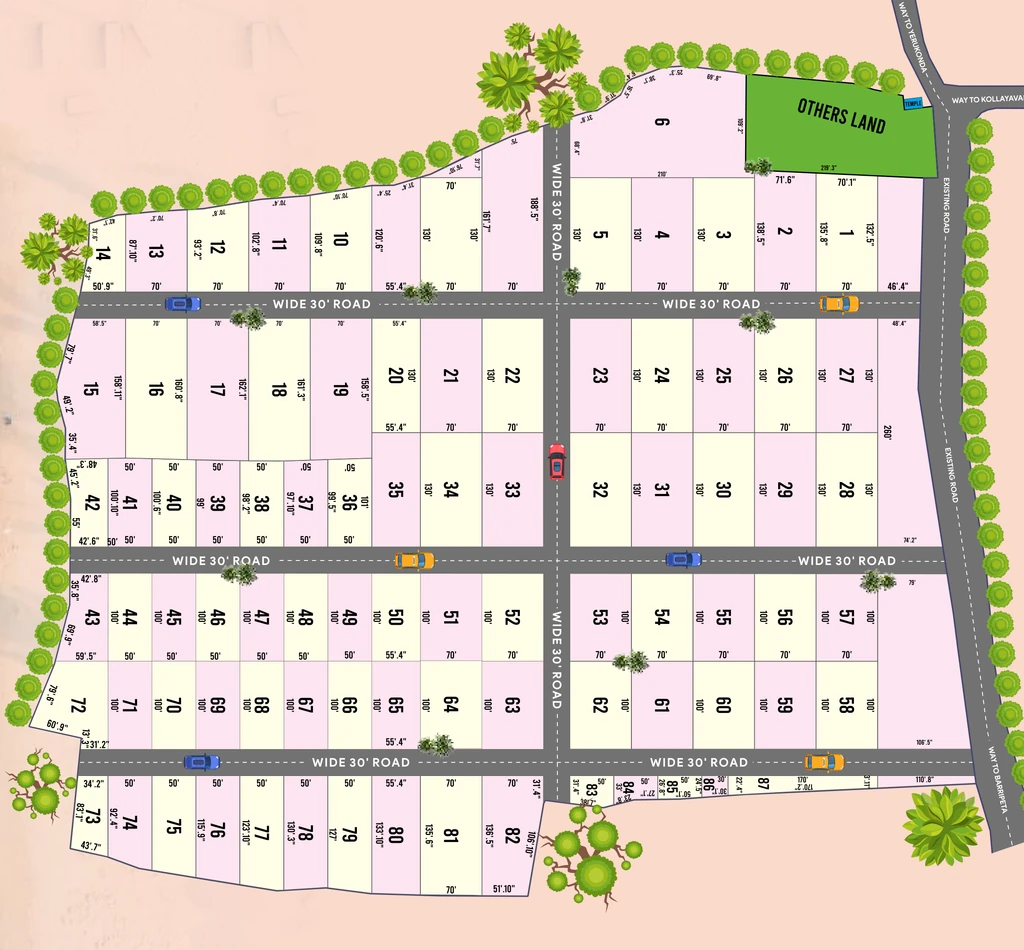 Master Plan of SBD Royal Vihar in Bhogapuram, Visakhapatnam - Image 416208
