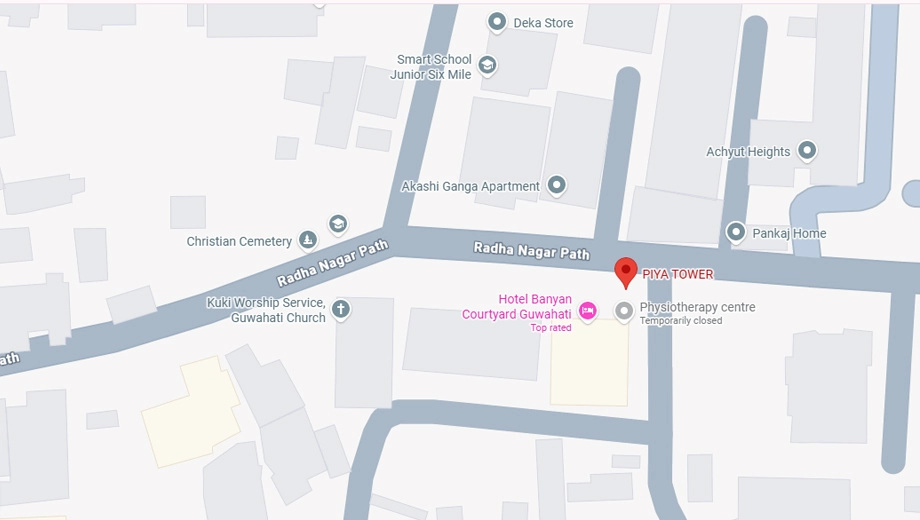 Location of Pragjyotish Piya Towers in VIP Road, Guwahati - Image 416713