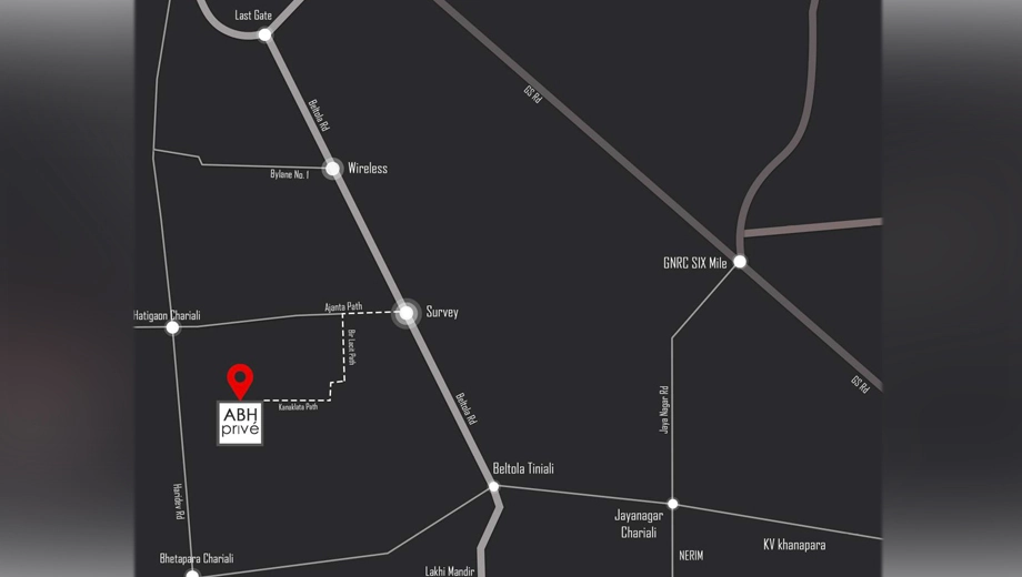 Location of ABH Prive in Beltola, Guwahati - Image 416355
