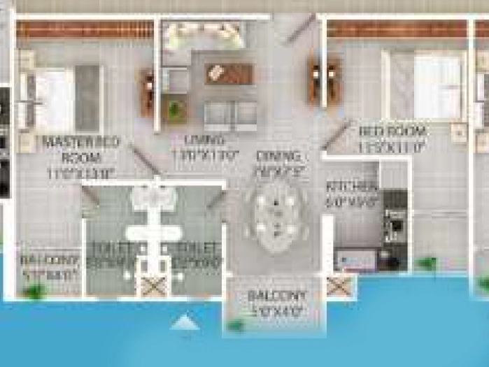 2 BHK Flat in Prime Divine Bliss in Beltola, Guwahati - Image 923831
