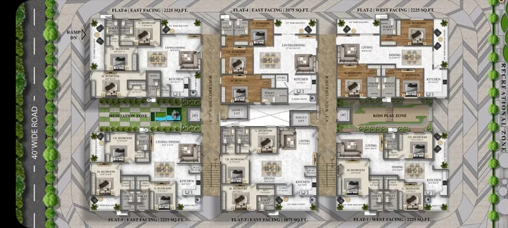 Floor Plan of V9 The Sky in Seethammadhara, Visakhapatnam - Image 416394