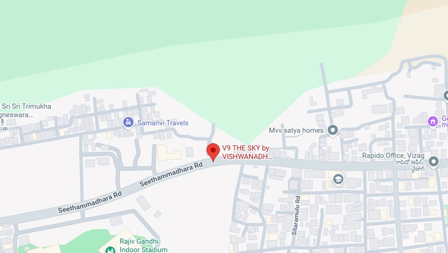 Location of V9 The Sky in Seethammadhara, Visakhapatnam - Image 416393