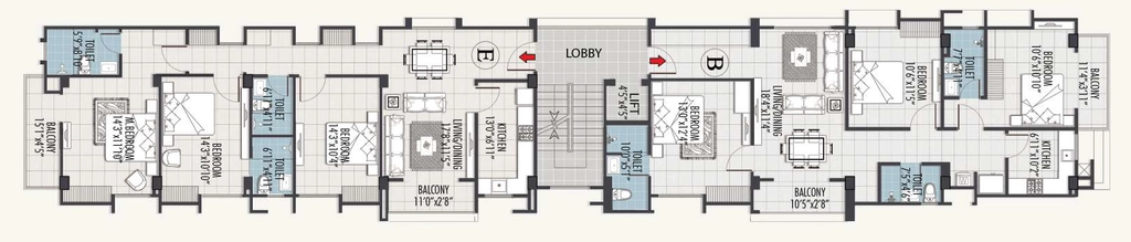 Floor Plan of Prime Divine Space in Santipur, Guwahati - Image 416788