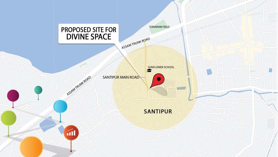 Location of Prime Divine Space in Santipur, Guwahati - Image 416787