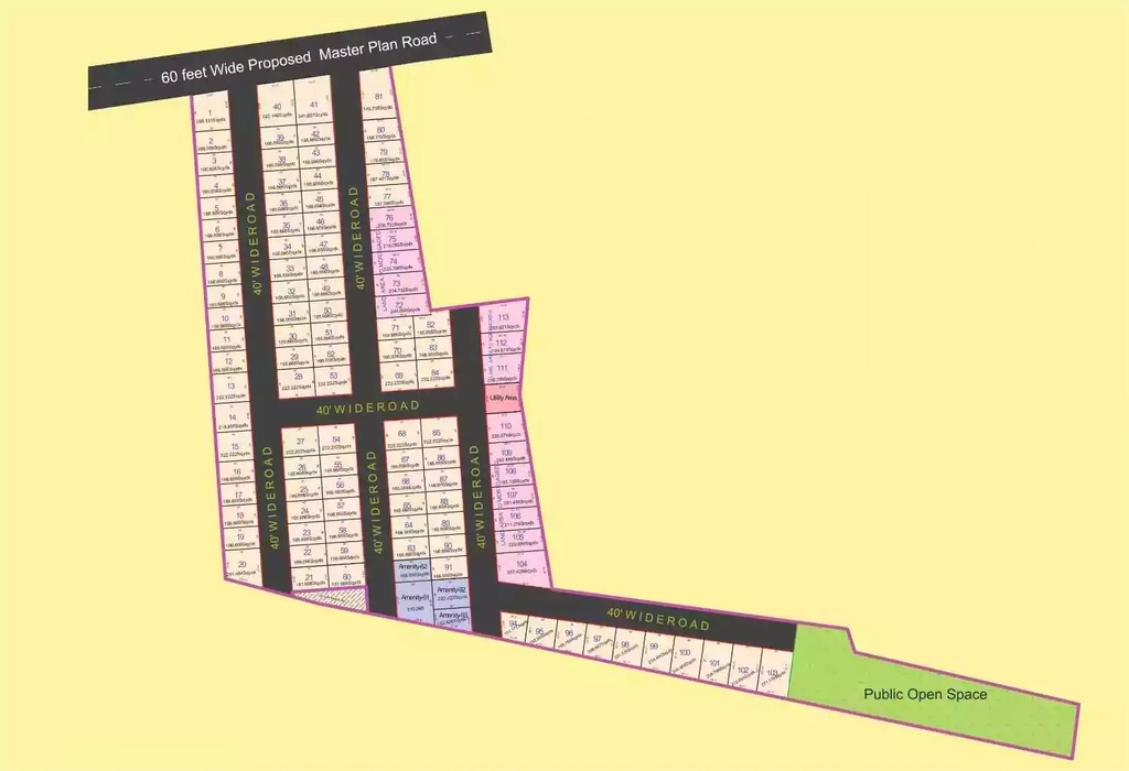 Master Plan of Sadhgruha Sukeerthi Sea Green Homes in Bhogapuram, Visakhapatnam - Image 416410
