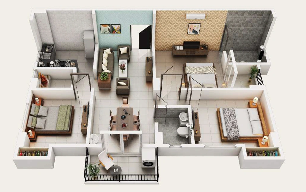 3 BHK Flat in Pragjyotish Piya Elite in Khanapara, Guwahati - Image 923868