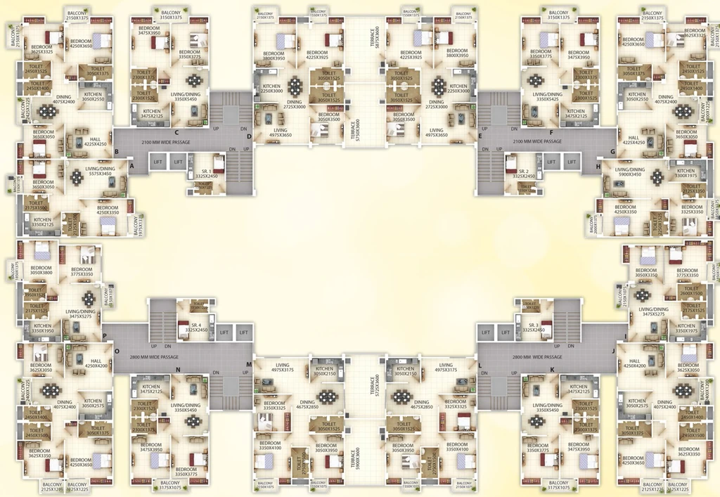 Floor Plan of Pragjyotish Piya Exotica in null, Guwahati - Image 416705