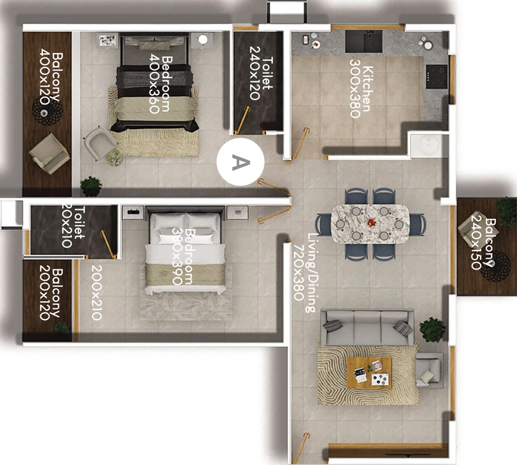 2 BHK Flat in JP Haven in Kakkanad, Kochi - Image 923888