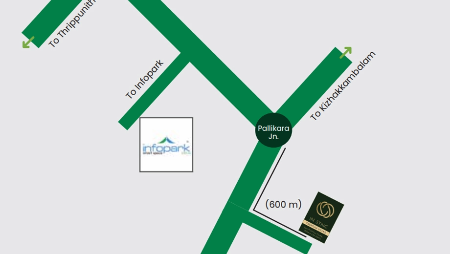 Location of Level 100 In Sync in Kakkanad, Kochi - Image 416470