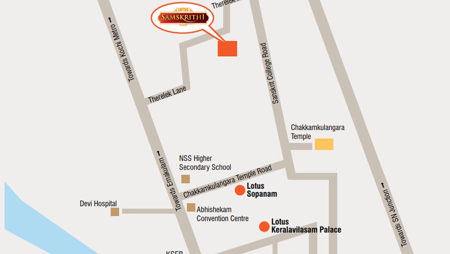 Location of Lotus Samskrithi - Image 416511