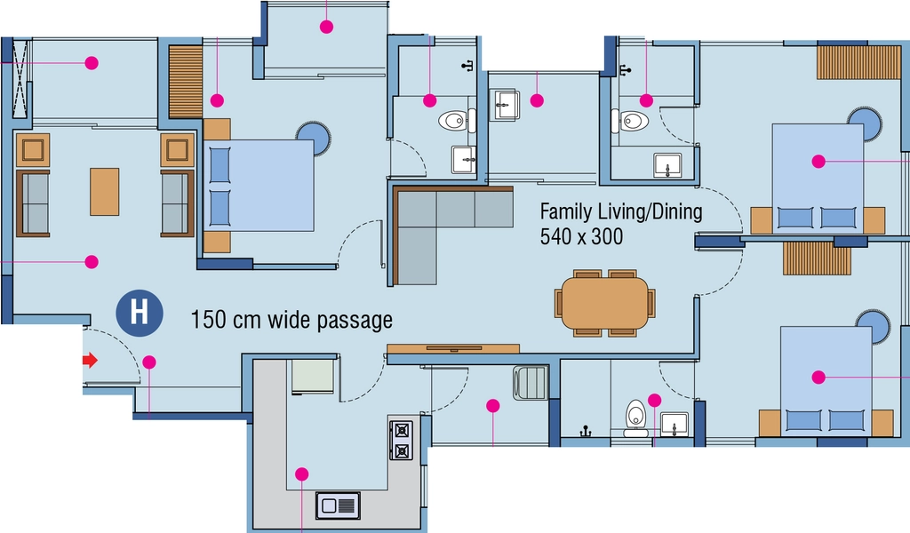 3 BHK Flat in Lotus Nandanam in Thrippunithura, Kochi - Image 923908