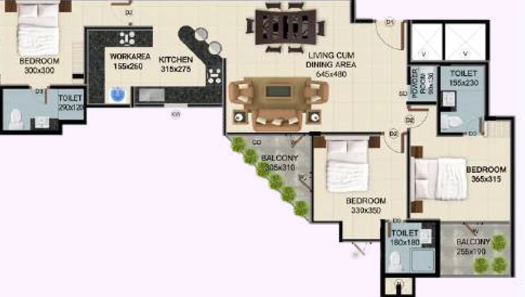 3 BHK Flat in ClaySys Heights in Kakkanad, Kochi - Image 923924