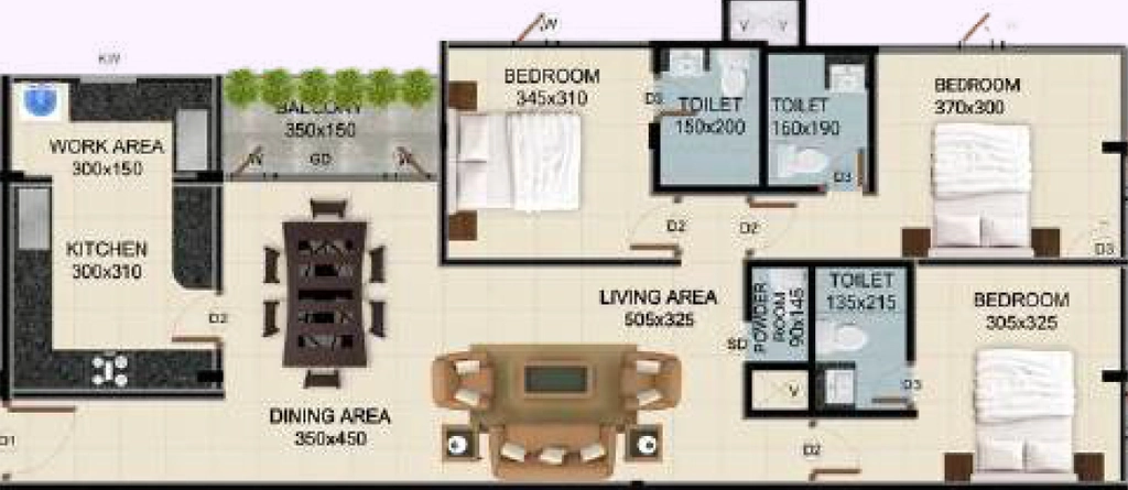 3 BHK Flat in ClaySys Heights in Kakkanad, Kochi - Image 923925