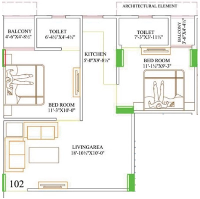 2 BHK Flat in Shri Balaji Heights 7 in Ajmer Road, Jaipur - Image 923944