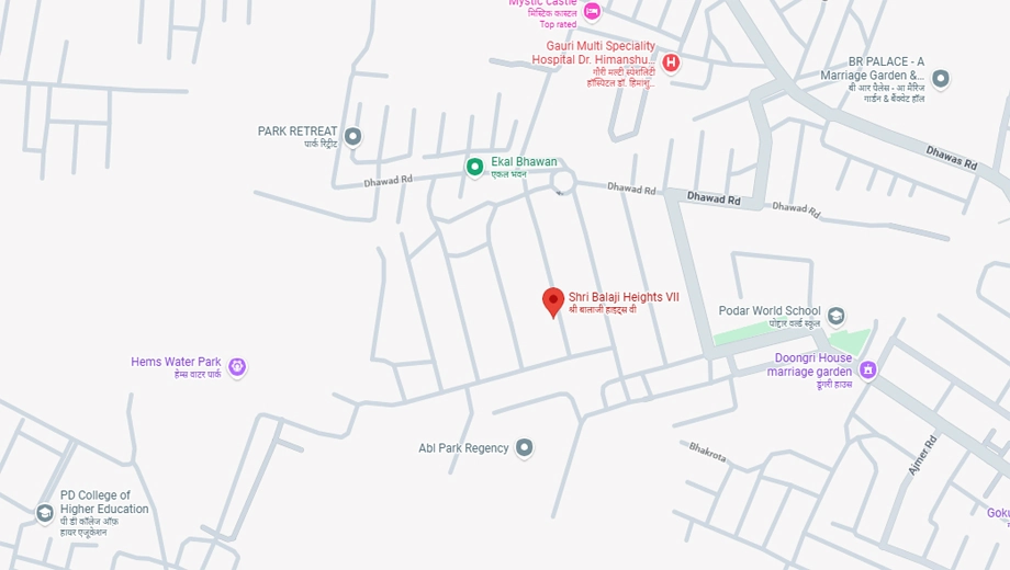 Location of Shri Balaji Heights 7 in Ajmer Road, Jaipur - Image 416598
