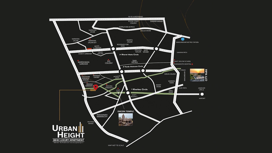 Location of Balaji Urban Height in Mansarovar, Jaipur - Image 416604