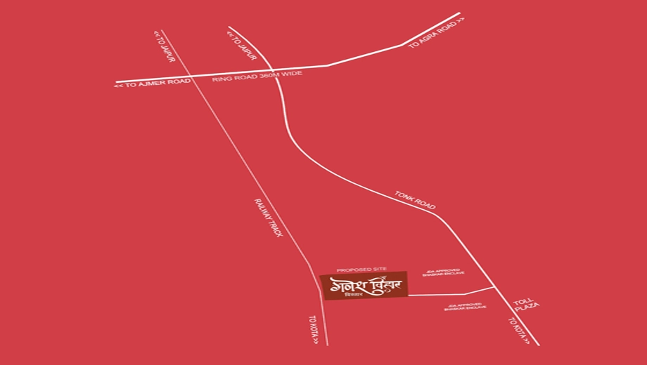 Location of Sanjeevni Ganesh Vihar Vistar in Shivdaspura, Jaipur - Image 416642