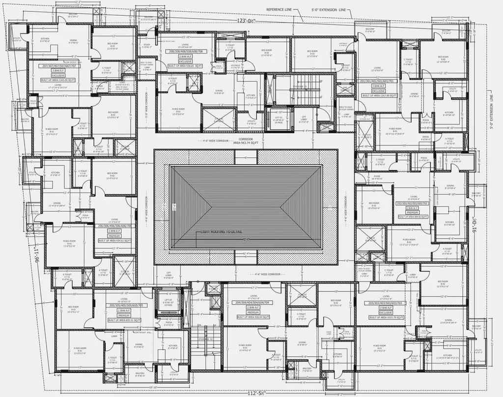 Floor Plan of Foundations Bhagyashree in Rajarajeshwari Nagar, Mysore - Image 416669