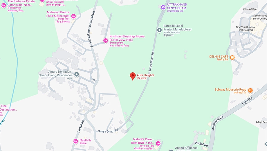 Location of Pash Aura Heights in Guniyal Gaon, Dehradun - Image 416758