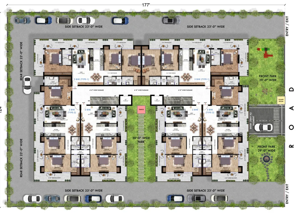 Master Plan of Pash Aura Heights in Guniyal Gaon, Dehradun - Image 416759