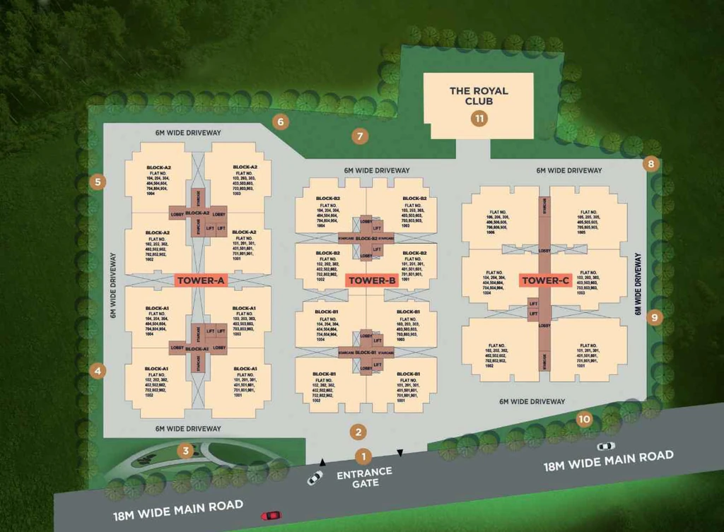 Master Plan of Doon Capital Royal Casa in GMS Road, Dehradun - Image 416883