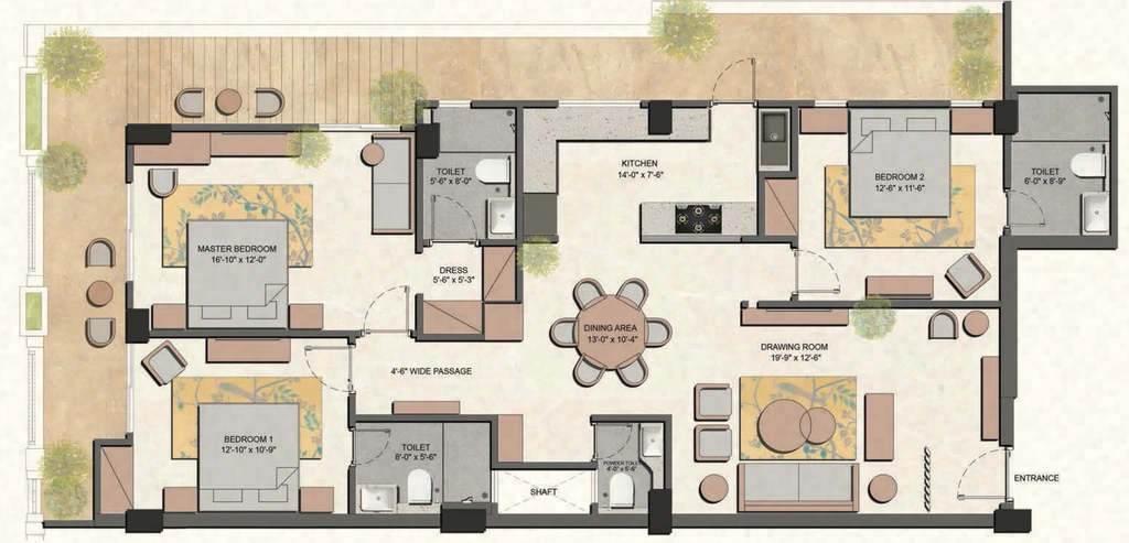 3 BHK Flat in Elevate Vanya in Rajpur Road, Dehradun - Image 924068