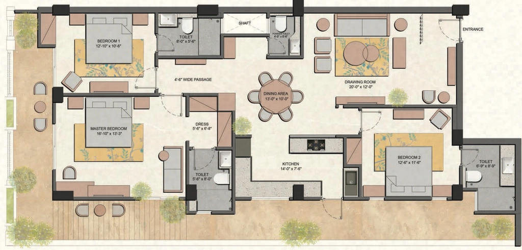 3 BHK Flat in Elevate Vanya in Rajpur Road, Dehradun - Image 924069
