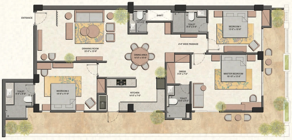 3 BHK Flat in Elevate Vanya in Rajpur Road, Dehradun - Image 924070