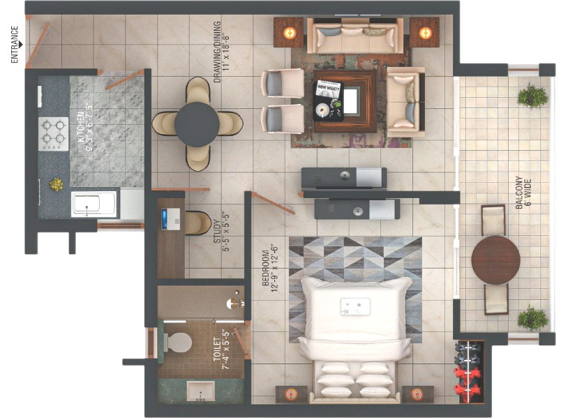 1.5 BHK Flat in Suachin Infinity Greens in Malsi, Dehradun - Image 924072